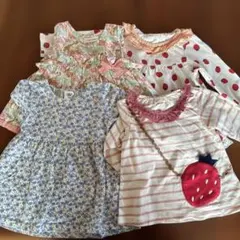 ベビー服トップス4枚セットまとめ売り70 80ベイビーチアー センスオブワンダーのサムネイル
