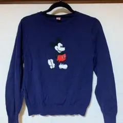 ユニクロ　ミッキーマウス　綿シャツ
