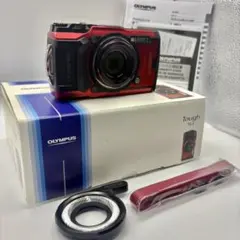 OLYMPUS Tough TG-6 ブラック 本体 + LG-1 - メルカリ