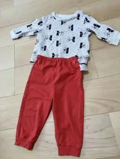 ユニクロ3点セット　長袖パジャマとヒートテック(未使用)とボーダー長袖