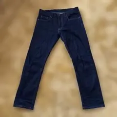 【ユニクロ 】美品ストレッチセルビッジ赤耳スリムフィットジーンズ 32インチ