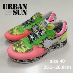 URBAN SUNスニーカー 蛍光色カモフラージュ柄　25.5cm~26.0cmのサムネイル