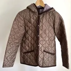 LAVENHAM ラベンハム キルティングジャケット フード付 ブラウン