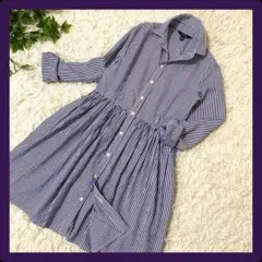 ★送料無料★✨POLO Ralph Lauren　ストライプ シャツワンピース