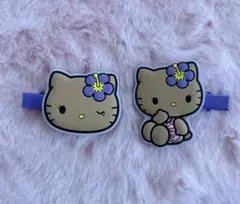 ヘアクリップ　HELLO KITTY ハローキティ 日焼けキティ 前髪クリップ
