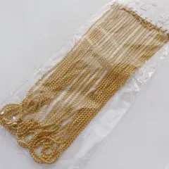 hu947/ネックレスチェーン◇ゴールド 12連※変色箇所あり