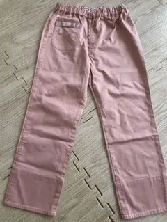 ファミリア 美品 長ズボン 綿麻素材 ピンク130㎝ 涼しいパンツ