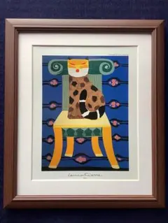 絵画　L.FIUME  猫　希少価値有　値下げ 絵画 L.FIUME 猫 希少価値有 値下げ - メルカリ