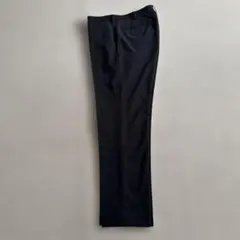 黒 薄手スラックス バックポケット付き