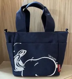 PEANUTS スヌーピー ショルダーバッグ ネイビー