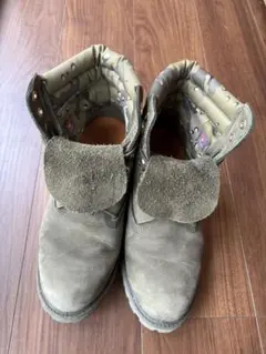 Timberland 防水カーキ迷彩ブーツ