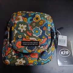 新品★KiU 3WAYミニショルダー レトロ花柄 ハッピーフラワー 撥水のサムネイル