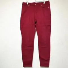 【M】MICHAEL KORS デニムパンツ スキニーフィット ボルドー 古着