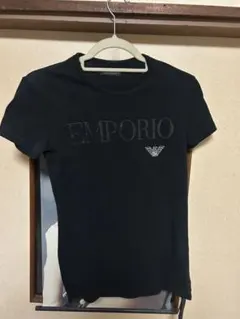 EMPORIO ARMANI ブラック Tシャツ