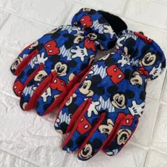 スキー　スノボー　手袋　Disney ディズニー　 ミッキーマウス　キッズ　総柄