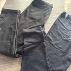 黒いキッズヒートテックスパッツ 120cm~