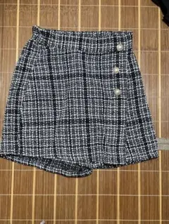 チェック柄キュロット Mサイズ