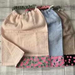おりこうタオル おりこうエプロン さくらんぼ 二重 3枚セット