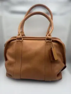 オールドコーチ トートバッグ ベージュ レザー