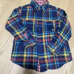 DOUBLE.Bマルチカラー チェック柄 長袖シャツ