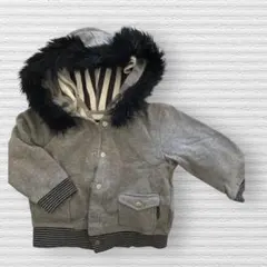 90cmフード付きグレーのスウェットジャケット　COMME CE DU MODE