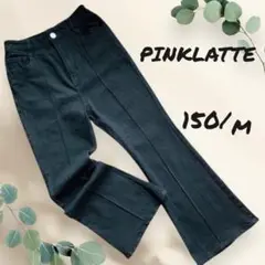 【美品】PINKLATTE ブラックブーツカットデニム M/150 ピンクラテ