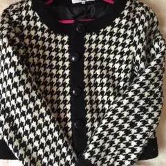 千鳥格子柄 ツイードジャケット