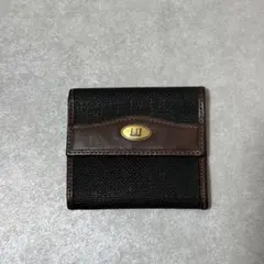 【dunhill ダンヒル】コインケース　小銭入れ　PVC レザー　ゴールド金具