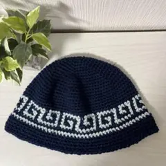 ☆451クラシックハット☆クラッシャーハット☆バケットハット☆手編みニット帽