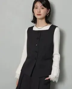 UNITED ARROWS スカラップ コンビ スリーブ プルオーバー - メルカリ
