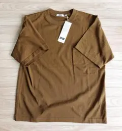 新品 ユニクロ クルーネックセーター 半袖 M