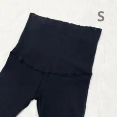 ユニクロ ♡ マタニティ リブ レギンス ブラック 10分丈 S