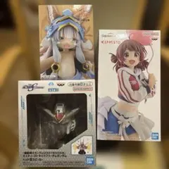 ガンダムSEEDヘッド型スピーカー他フィギュア３個セット