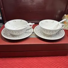 157 NIKKO ニッコーティーカップ＆ソーサー　 2客 箱付
