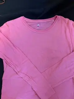モンベル　ピンク 長袖 Tシャツ 綿100%