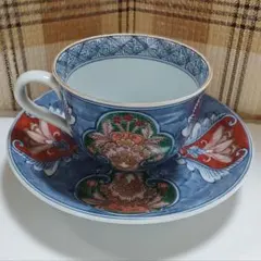 有田焼 弥左ヱ門窯 珈琲碗皿 錦山水カップ・ソーサーセット - メルカリ