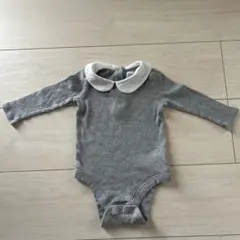 babyGAP グレー襟付きロンパース　6〜12M 70cw