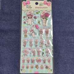 韓国限定)公式 エスターバニー5サイズ ステッカー【青】シール