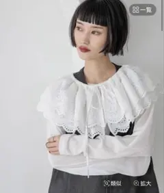 LOWRYS FARM マルチWAYスカラップレース つけ襟