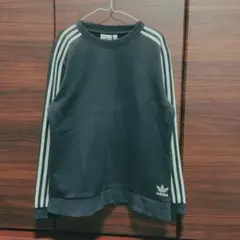 adidas ブラックトレーナー L