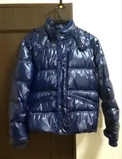 ネイビー ダウンジャケット Lサイズ フード付き トップバリュ