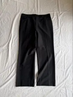 70s〜80s wide straight slacks black
