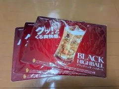 NIKKA WHISKY ブラックニッカ ハイボール ブリキ看板 3枚セット