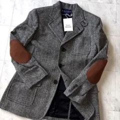 【ほぼ未使用】ラルフローレン ヘリンボーン エルボーパッチ テーラードジャケット