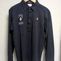 LE COQ SPORTIF ゴルフ長袖シャツ メンズM ブラック