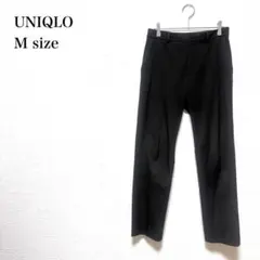 ユニクロ スマートアンクルパンツ M ブラック センタープレス スラックス
