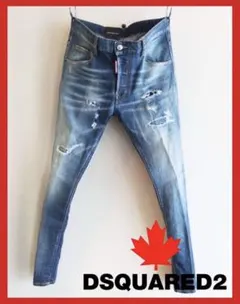 【美品】DSQUARED2 スキニーデニム ブルー 48