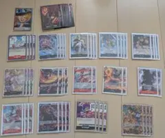 ワンピースカード　赤黒サボデッキ　デッキパーツ多数　一部パラレル