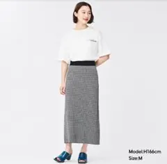【新品】 GU ニットスカート ブラック XL レディース
