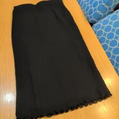 極美【Bowbell 】プリーツスカート ロング 黒色 エレガント 大きい 15